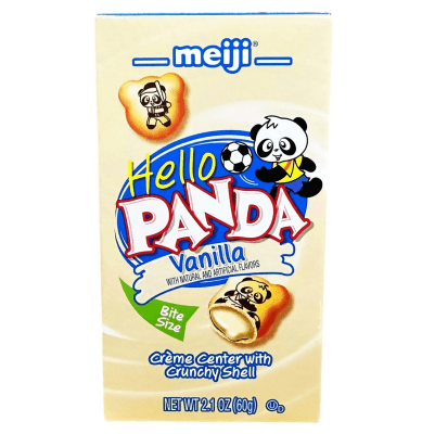 Caja Galleta Rellena Leche Forma Panda 60g