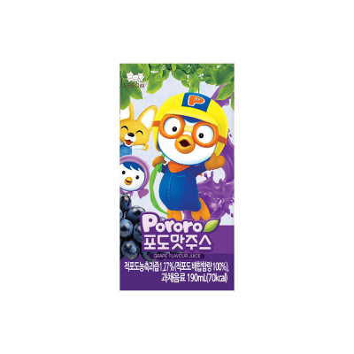 Caja Jugo Pororo Uva Morada 190ml  x 24