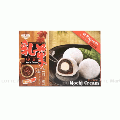Caja Mochi Relleno Poroto Rojo y Crema 180g x 24