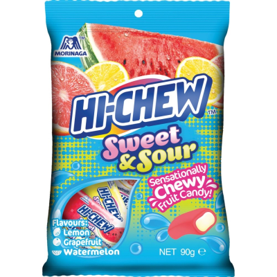 Caja Masticable Hi Chew Pomelo,Sandia y Limon  90g x 61