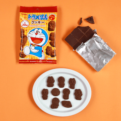 Caja Galleta Chocolate Forma Doraemon 50g x 20