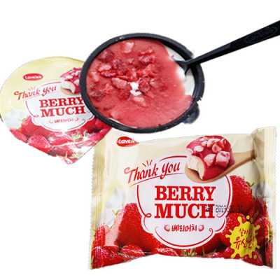 Caja Helado Cup Crema de Leche con Frutilla Berry Much 140ml x 20