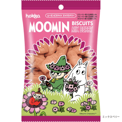 Caja Galleta Mix Berry Forma Moomin 60g x 20