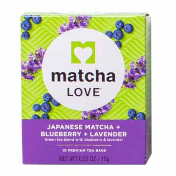 CajaTe Matcha con Arandano y Lavanda 15g (10bag) x 6
