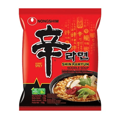 Caja Ramen Inst. Carne de Soya Picante Shin 120g x 40