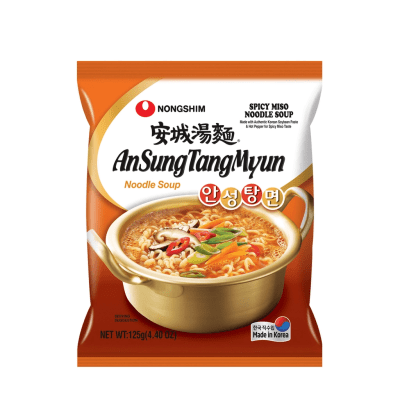 Caja Ramen Inst. Pasta de Soya Picante Ansung Tang 125g x 20