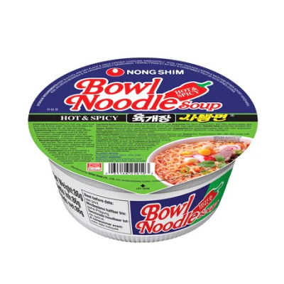 Caja Ramen Inst. Bowl Carne de Soya Picante 86g x 12