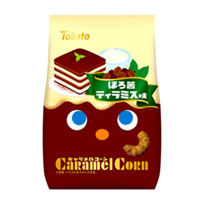 Caja Snack Caramel Corn Tiramisu y Chocolate 62g x 12