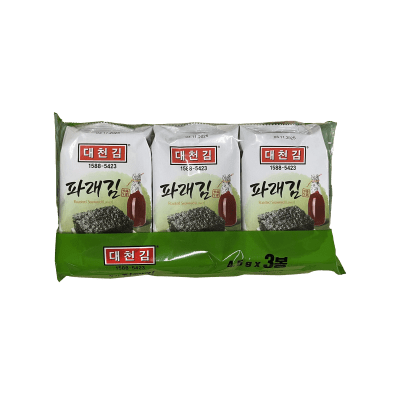 Caja Snack Alga Verde Asada 4.5g x 3 x 24