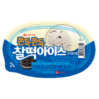 Caja Helado Mochi relleno Cookes y Cream 90ml  x 241