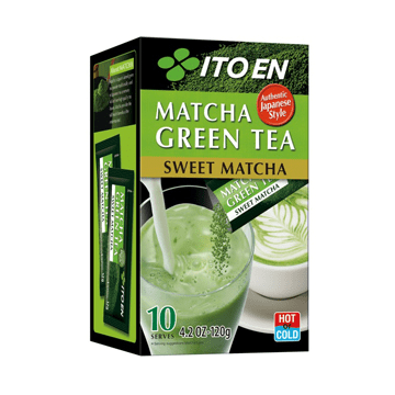Caja Te verde Matcha Dulce 10 sobres 120g x 8