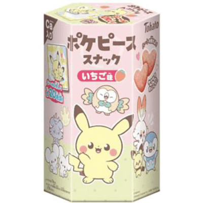 Caja Galleta Forma Corazon Frutilla Pokemon 23g x 48