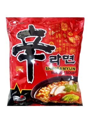 Caja Ramen Inst. Carne de Soya Picante Shin 120g x 201