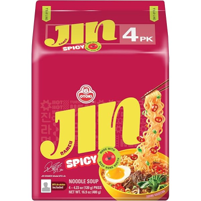 Caja Ramen Inst. Jin Rojo Picante 120g x 40