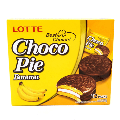 Caja Choco pie Banana 28g x 12 und 336g x 81