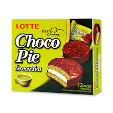 Caja Choco pie Matcha 28g x 12 pcs x 8