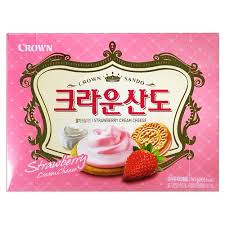Caja Galleta Rellena de Crema Frutilla 161g x 12