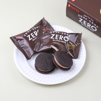 Caja Mini Queque de Chocolate Cacao ZERO 12und 171g x 8