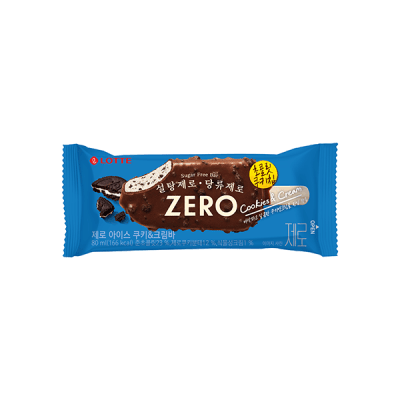 Caja Helado Paleta Zero Cookies y Cream 80ml x 24