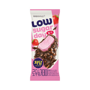 Caja Helado Paleta Frutilla Bañado Chocolate Bajo Azucar 90ml x 30