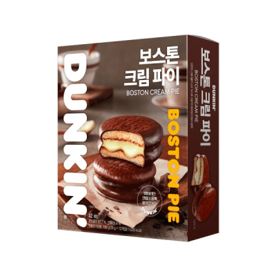 Caja Choco Pie BK Pastel de Crema Boston 12pcs 336g x 8