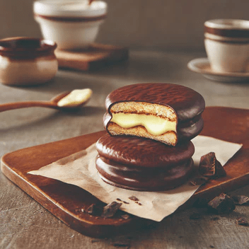 Caja Choco Pie BK Pastel de Crema Boston 12pcs 336g x 8