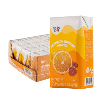 Caja Tetrapack Agua Piña, Naranja y Frambueza 120ml x 24