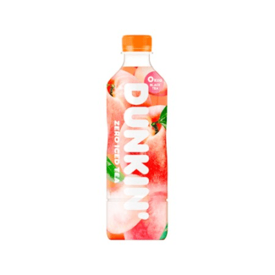 Caja Dunkin Zero Te Negro con Durazno 500mlx 24