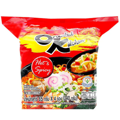 Caja Ramen Inst. Estilo Oriental Picante 85g x 4 x 36