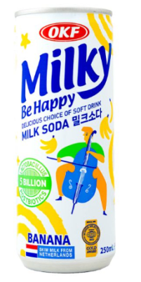 Caja Bebida Milky Milky Be Happy Banana 250ml x 241