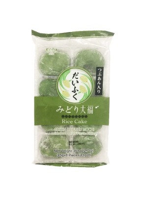 Caja Mochi Azuki Daikuku  Te Verde Relleno Poroto Rojo 360g x 24
