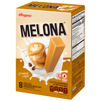 Caja Helado Paleta Melona Cafe 70ml x 64