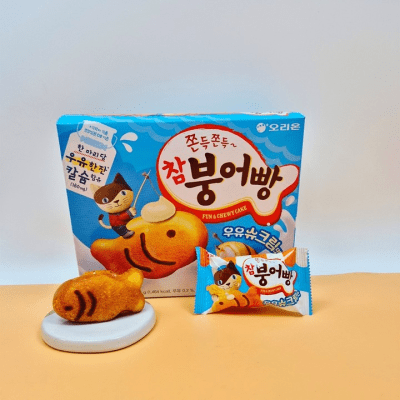 Caja Queque Pez Relleno Leche 348g (12Pcs) x 8