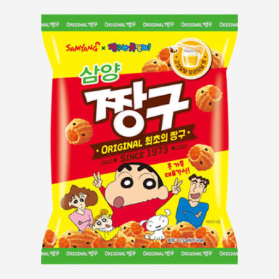 Caja Snack de Trigo y Sesamo Jjang Goo con Stickets de Shin Chang 115g x 241