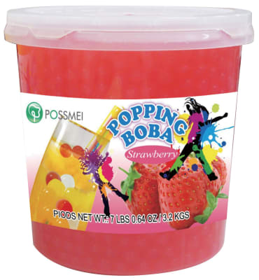 Caja Popping Boba Frutilla 3.2L x 4