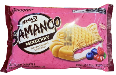 Caja Helado Samanco Mix berry 150ml x 24