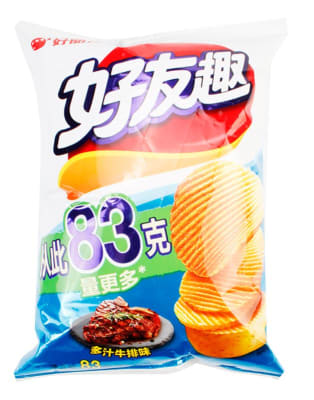 Caja Snack Papa Frita Carne 83g x 201
