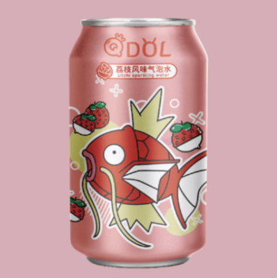Caja Q Dol Sparkling Lychee (Magikarp) 330ml x 24