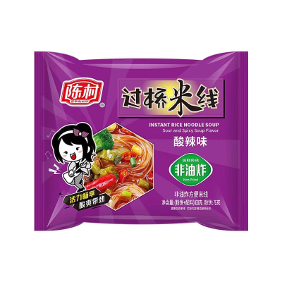 Caja Ramen Inst. Fideo de Arroz Agripicante (Morado) 100g  x 12