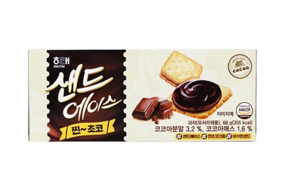 Caja Galletas Con Relleno de Chocolate Haitai 68g x 24