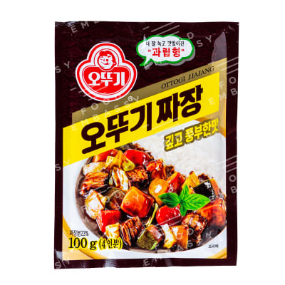 Caja Salsa Jjajang en Polvo Poroto Negro 100g x 40