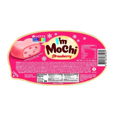 Caja Helado Mochi Relleno Frutilla 90ml x 24