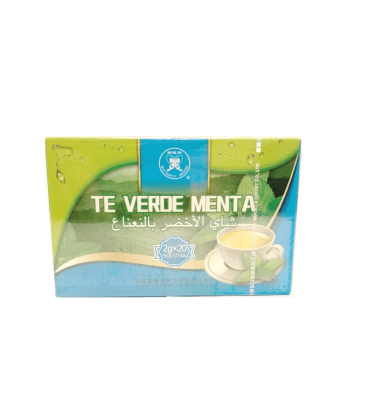 Caja Te Verde con Menta (GT905) 40g x 50
