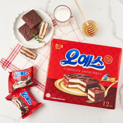 Caja Mini Choco Pie Chocolate (Oh Yes! Haitai) 360g x 101