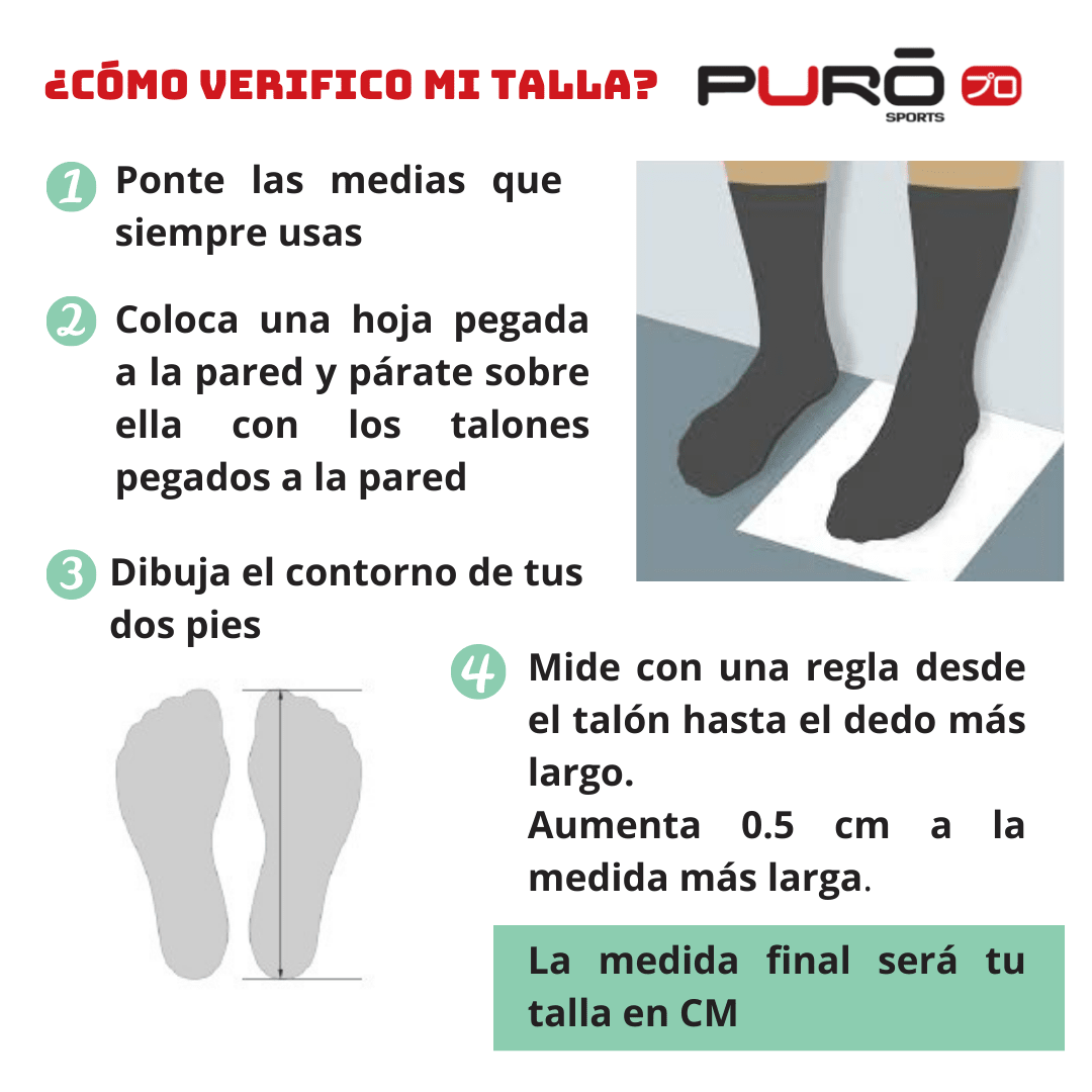calcular talla de zapatillas
