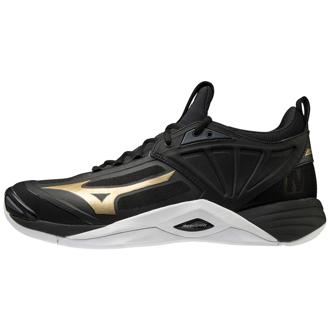 ZAPATILLAS MIZUNO WAVE MOMENTUM 2 BLACK GOLD | ASICS - MIZUNO - PURO SPORTS