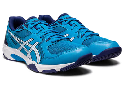 ZAPATILLAS ASICS GEL ROCKET 10 ISLAND BLUE WHITE - HOMBRE