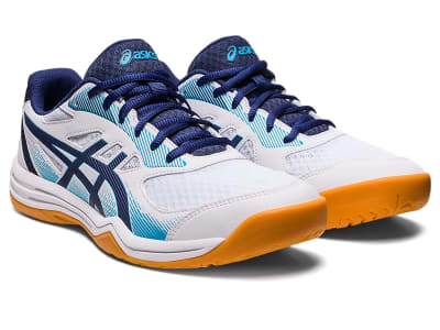 ZAPATILLAS ASICS HOMBRE UPCOURT 5 WHITE/INDIGO BLUE -ÚNICO PAR- 29.5 CM