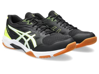ZAPATILLAS ASICS GEL ROCKET 11 BLACK WHITE - HOMBRE