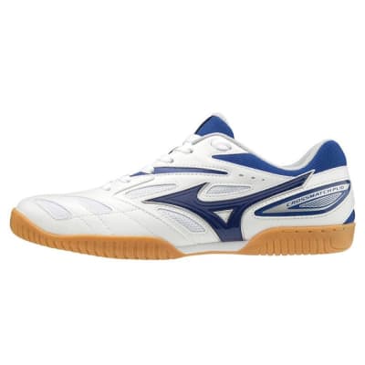 ZAPATILLAS MIZUNO CROSSMATCH PLIO EV WHITE BLUE -ÚNICAS TALLAS- 28 Y 30 CM